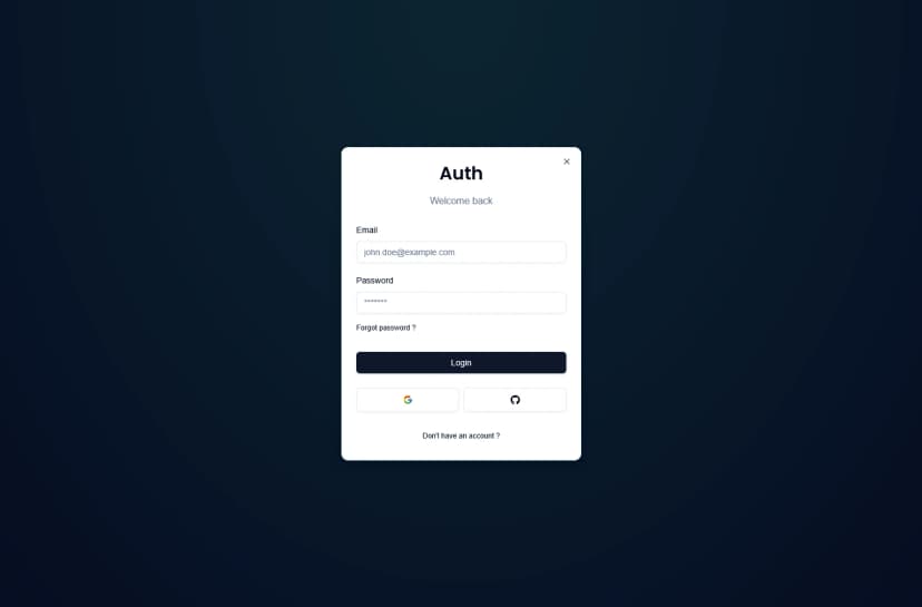 Application Web / Authentification